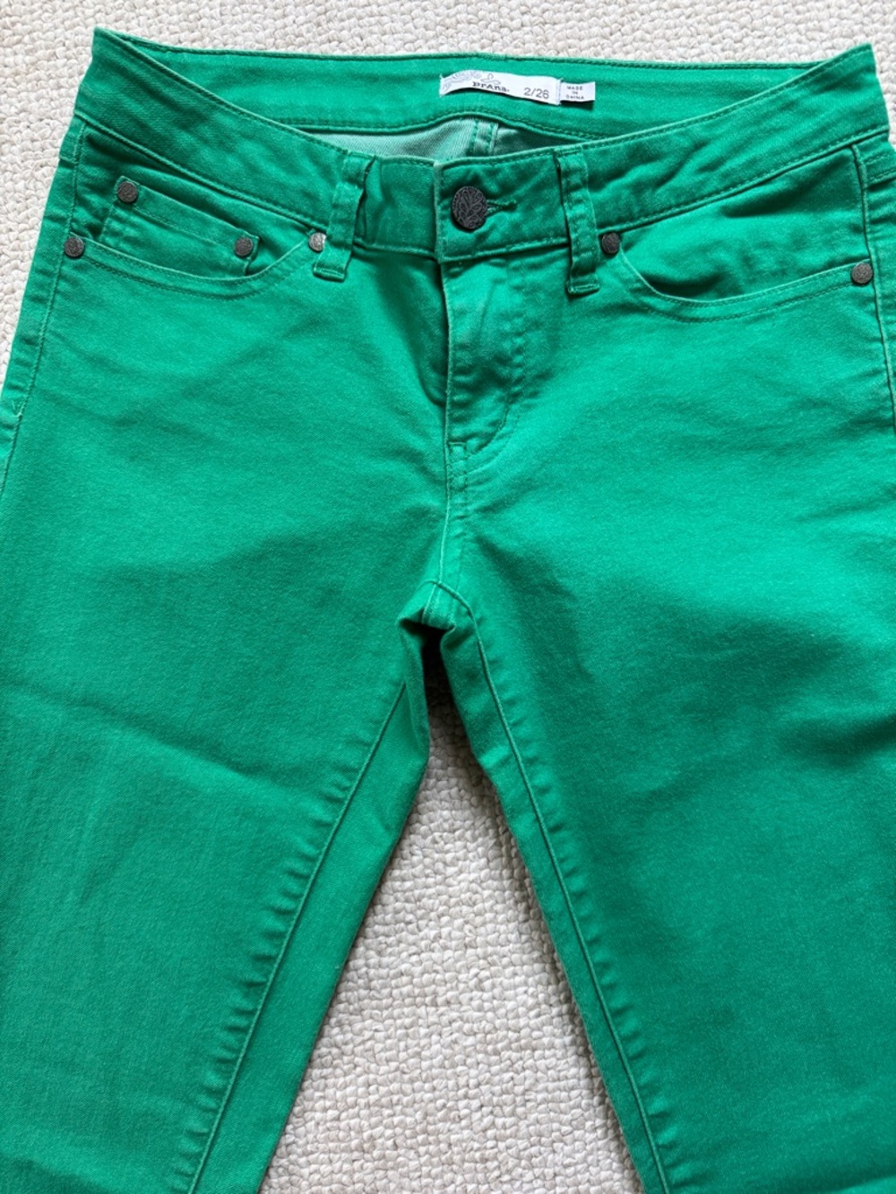 Prana Women’s Skinny Jeans in Bright Green